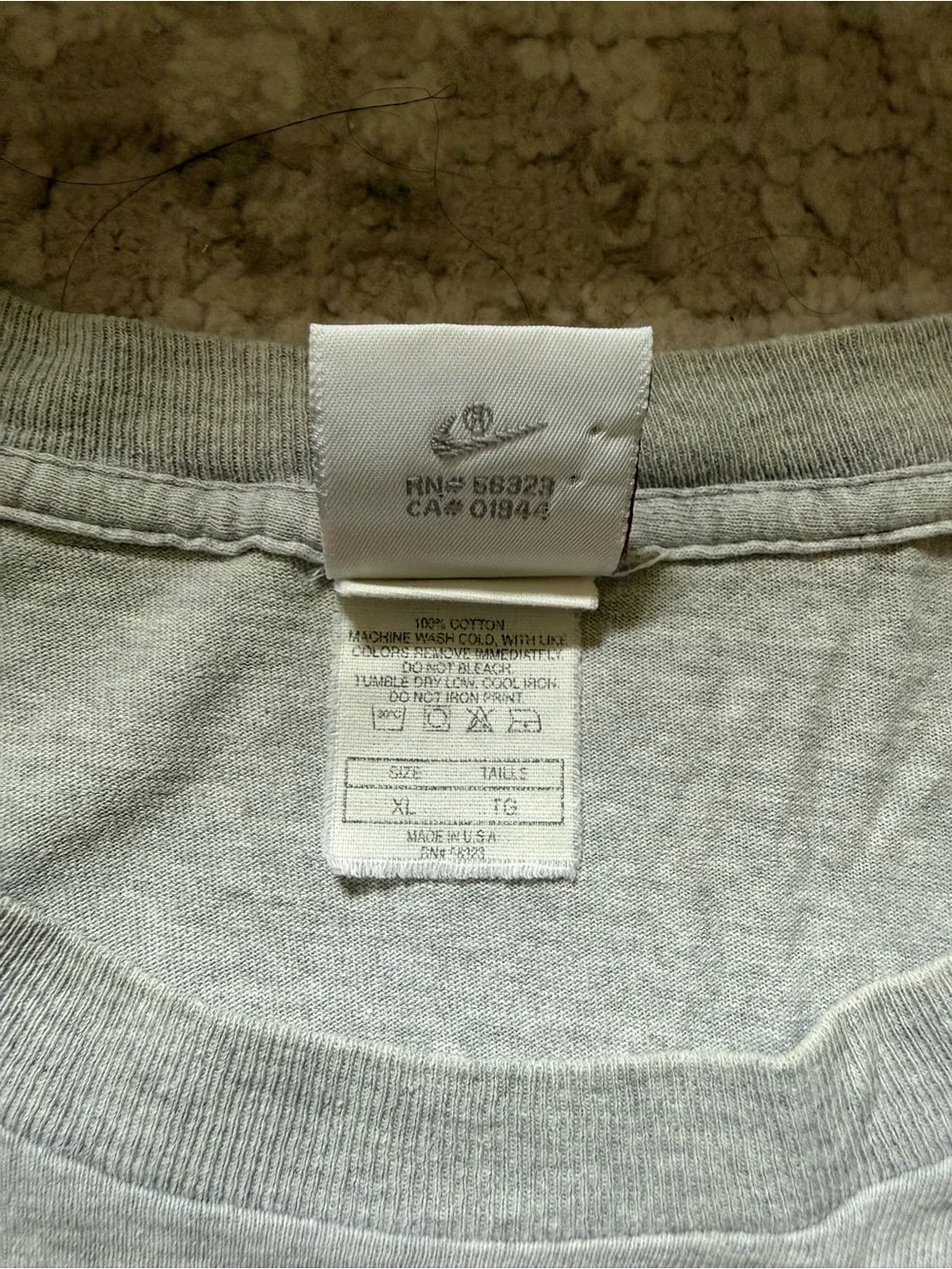 Vintage silver tag Nike Force Basketball Graphic Tee - Light Gray & Blue